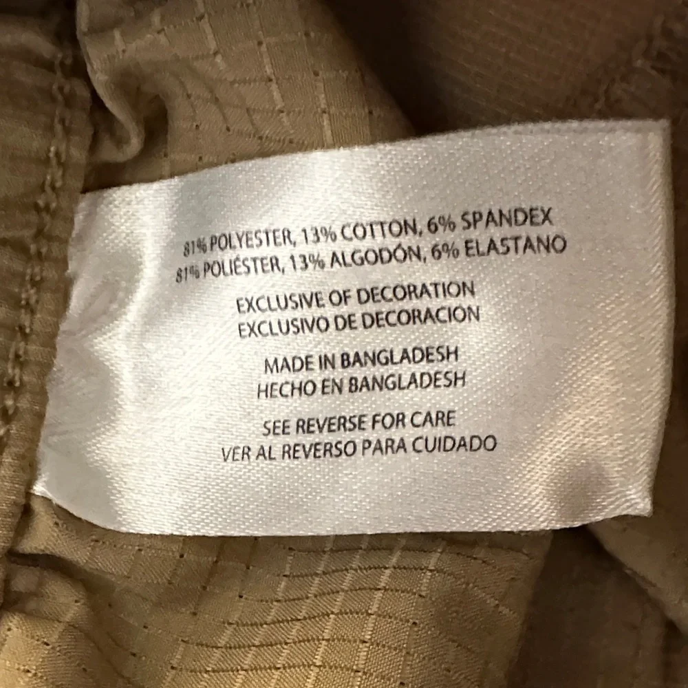 Banana Republic Men's Tan Flat Front Chino‎ Hiking Outdoor Shorts Size 32